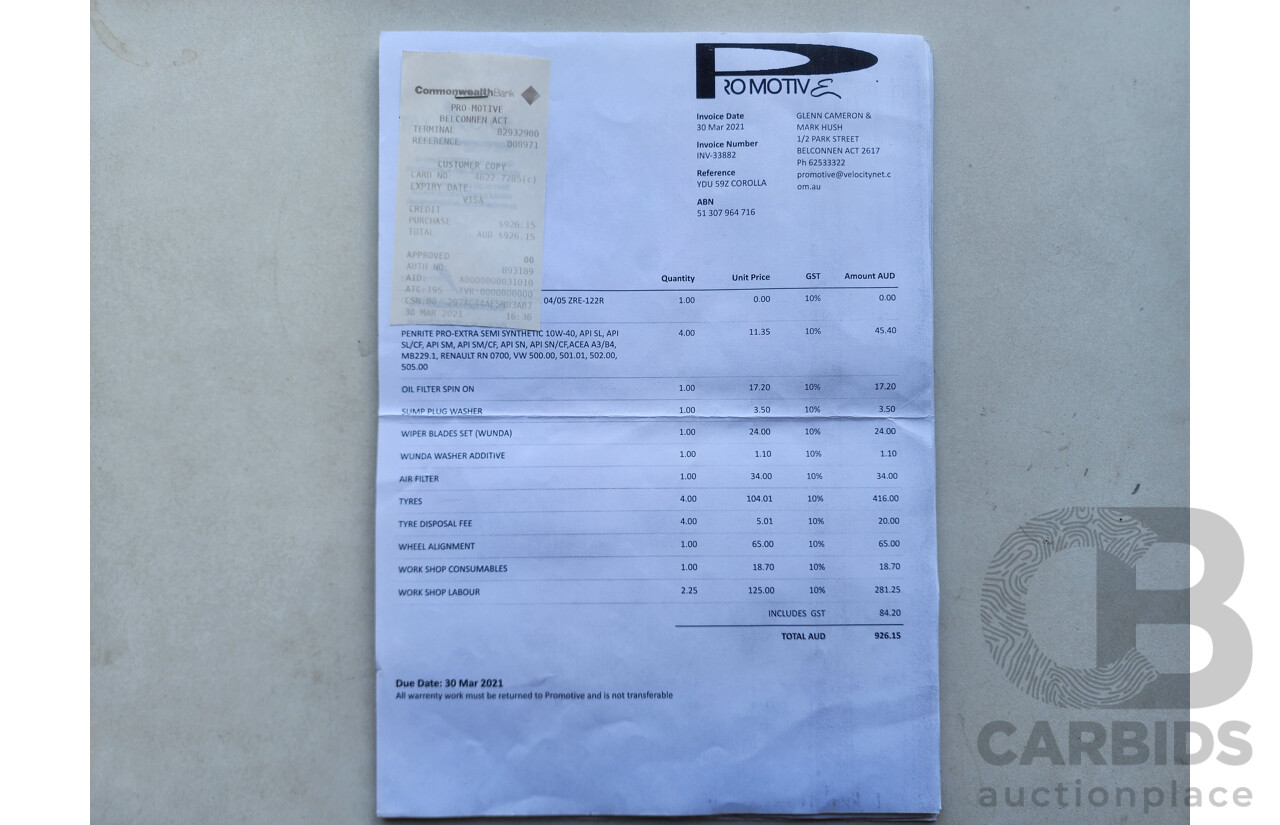 4/2005 Toyota Corolla Ascent Sport ZZE122R 4d Sedan Blue 1.8L