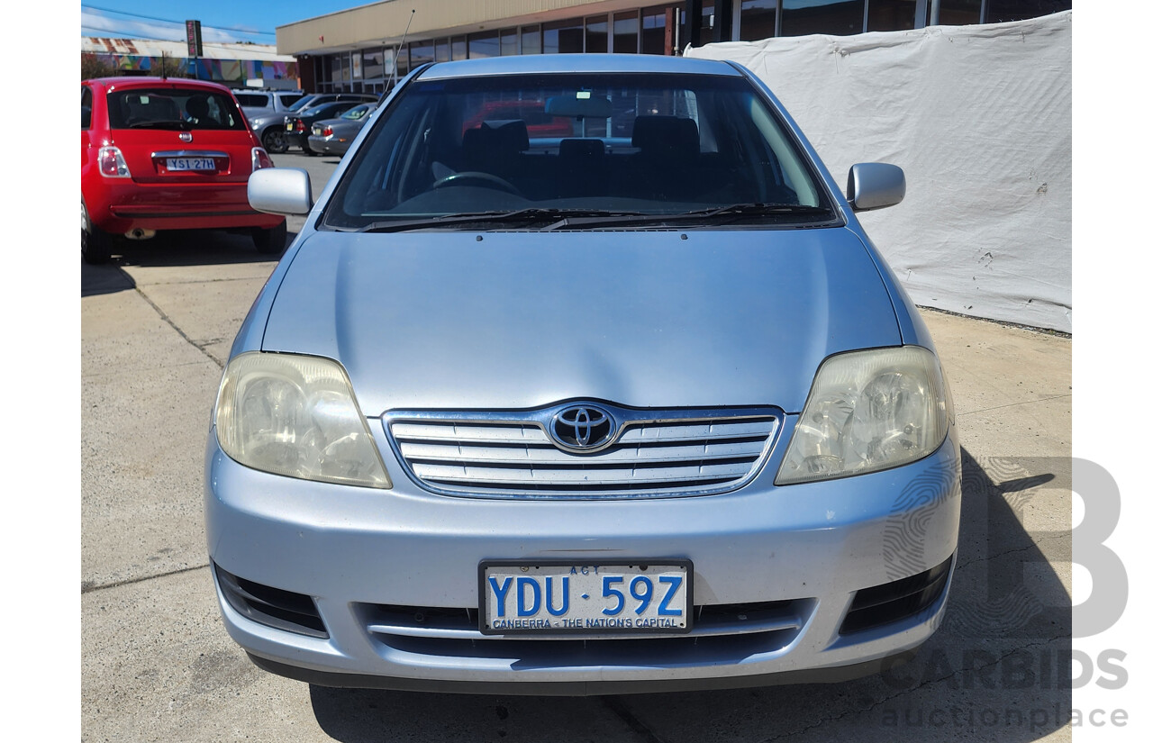 4/2005 Toyota Corolla Ascent Sport ZZE122R 4d Sedan Blue 1.8L