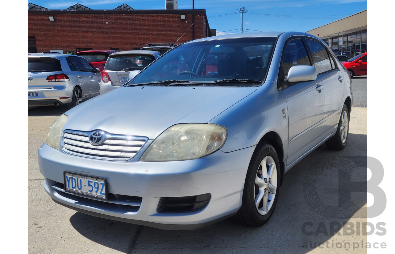 4/2005 Toyota Corolla Ascent Sport ZZE122R 4d Sedan Blue 1.8L