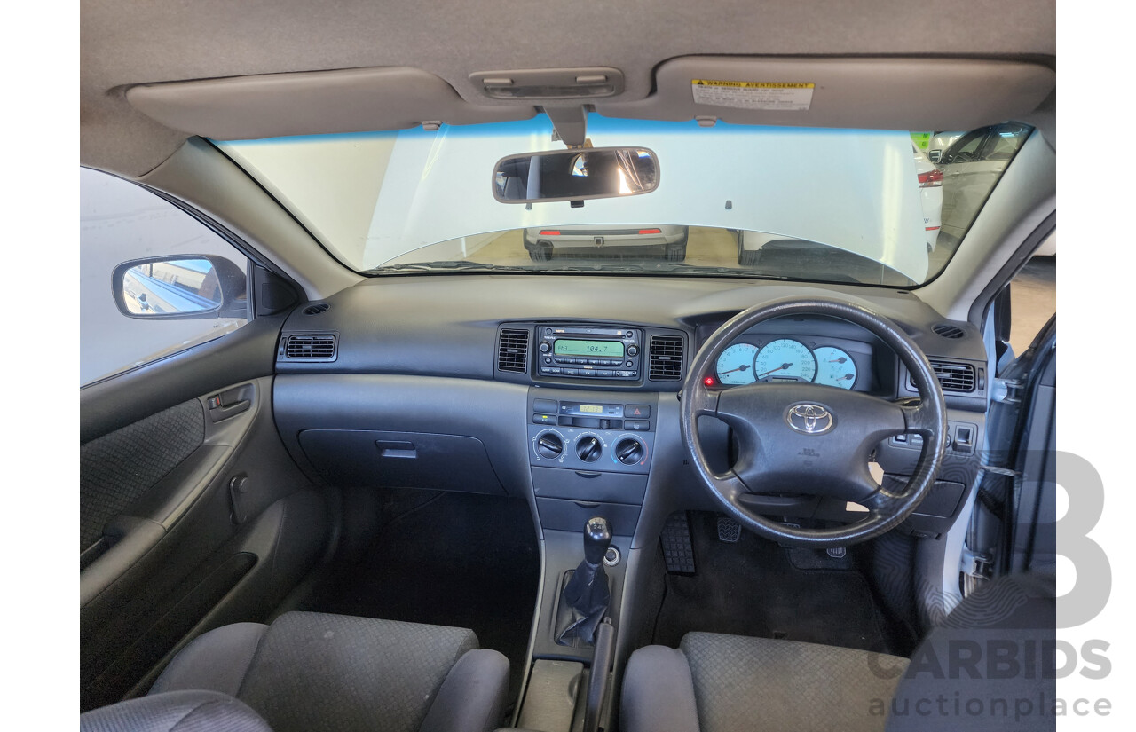 4/2005 Toyota Corolla Ascent Sport ZZE122R 4d Sedan Blue 1.8L