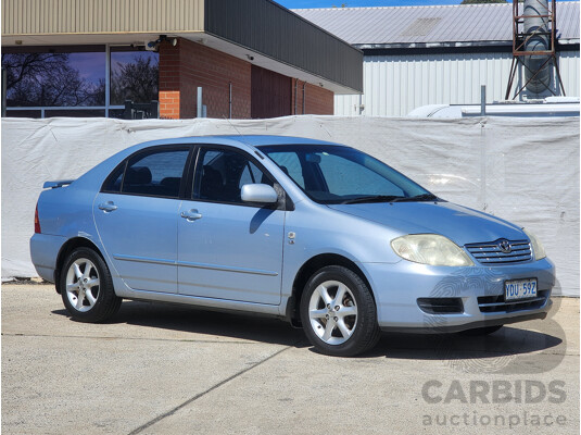 4/2005 Toyota Corolla Ascent Sport ZZE122R 4d Sedan Blue 1.8L
