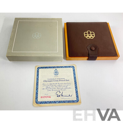 Canada 1976 Four Silver Proof Coin Set, Montreal Olympic Games .925