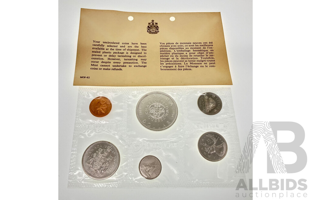 Canada 1964 Six Proof Like Coin Set