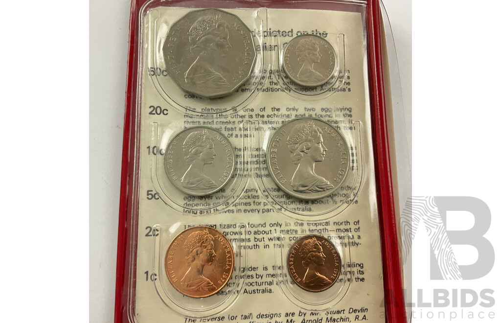 Australian RAM 1978 Six UNC Coin Set