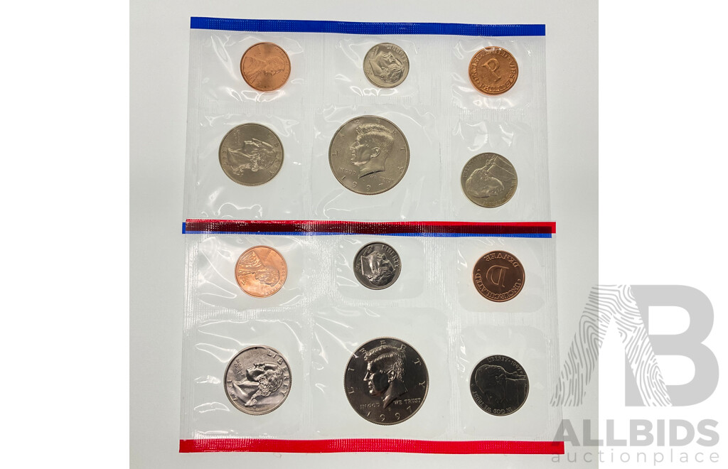 USA 1997 UNC Coin Sets, Denver and Philadelphia Mints