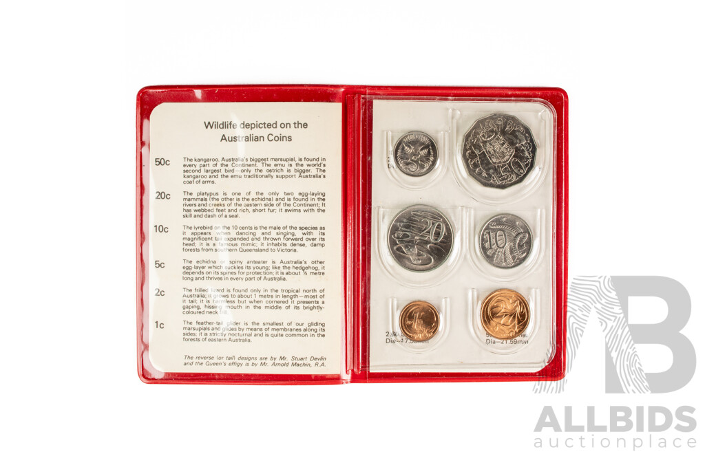Australian RAM 1978 Six UNC Coin Set and Britains First Decimal UNC Coin Set