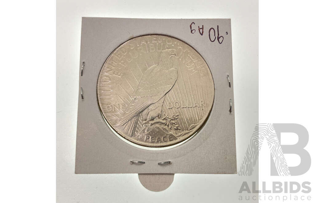 USA 1922 Silver Peace Dollar, Philidelphia Mint .900