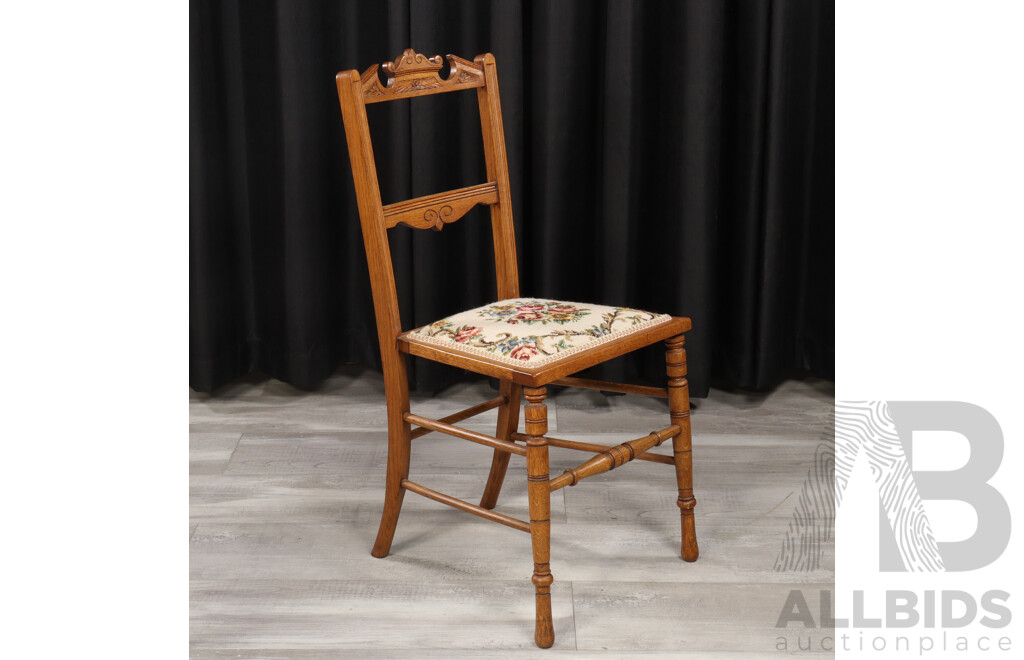 Late Edwardian Oak Sitting Room Chair