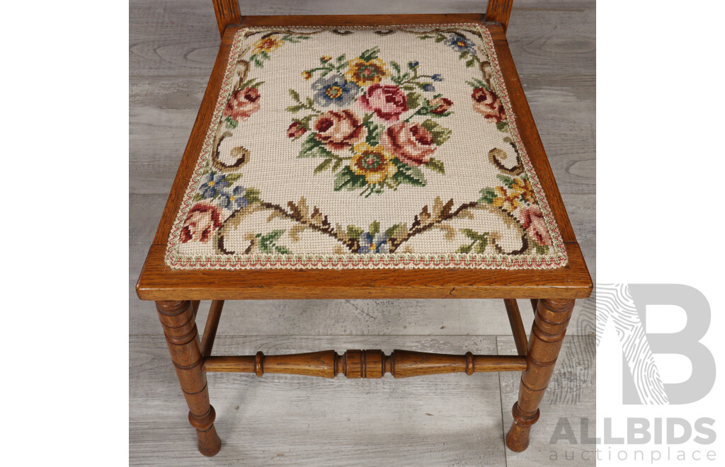 Late Edwardian Oak Sitting Room Chair