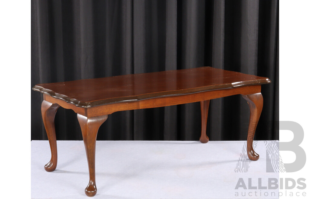 Mahogany Queen Anne Style Coffee Table