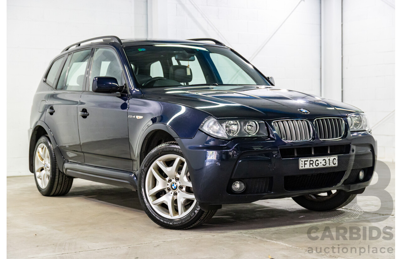 1/2007 BMW X3 2.5si M Sport (AWD) E83 MY07 4d Wagon Monaco Blue Metallic 2.5L