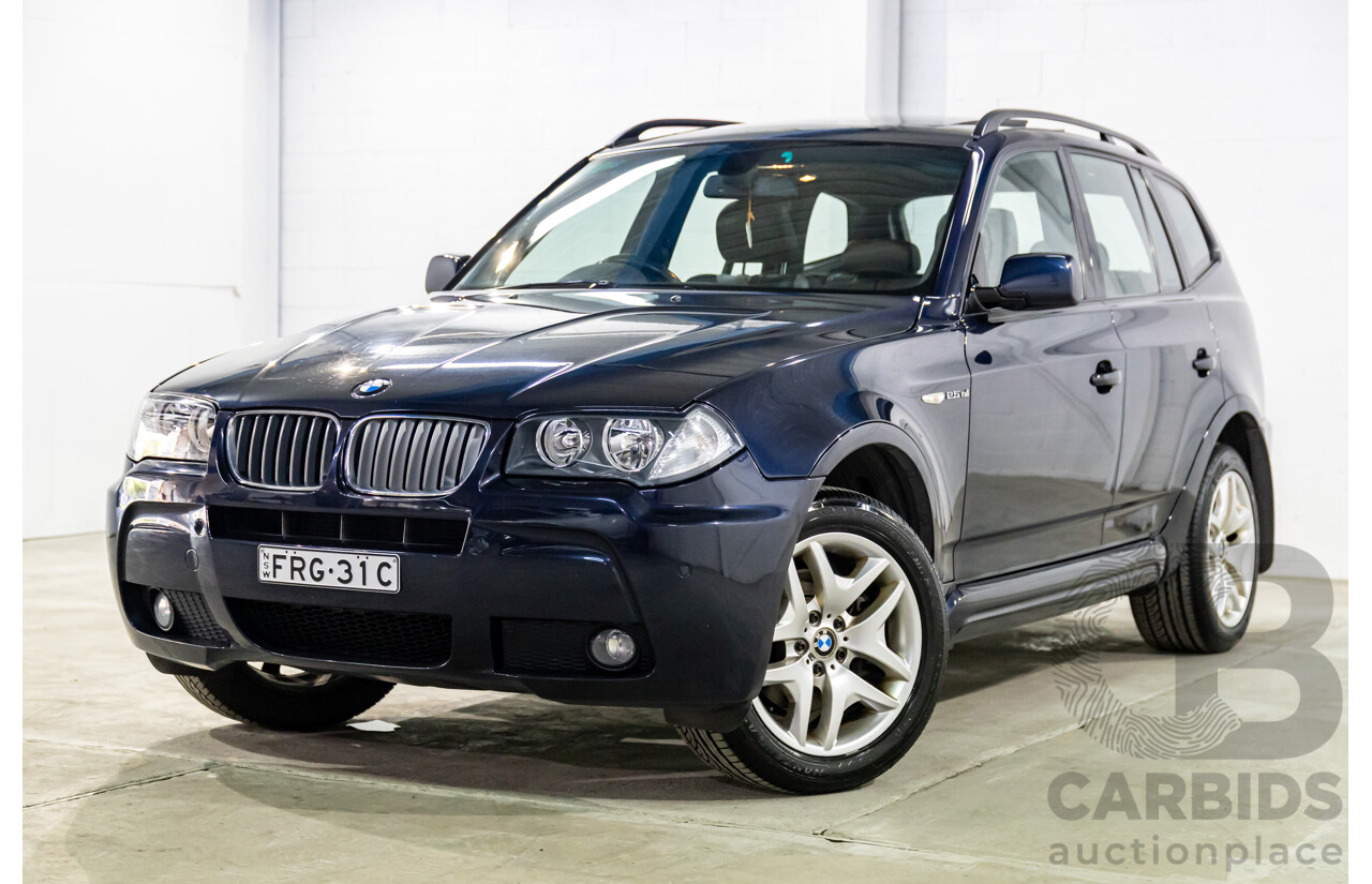 1/2007 BMW X3 2.5si M Sport (AWD) E83 MY07 4d Wagon Monaco Blue Metallic 2.5L