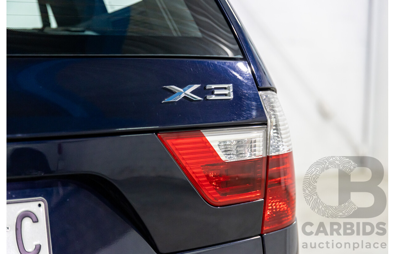 1/2007 BMW X3 2.5si M Sport (AWD) E83 MY07 4d Wagon Monaco Blue Metallic 2.5L