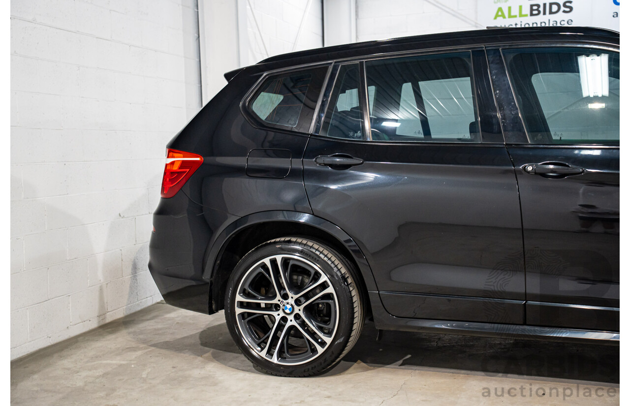 06/2016 BMW X3 xDrive30d (AWD) F25 MY17 4d Wagon Black Sapphire Metallic Turbo Diesel 3.0L
