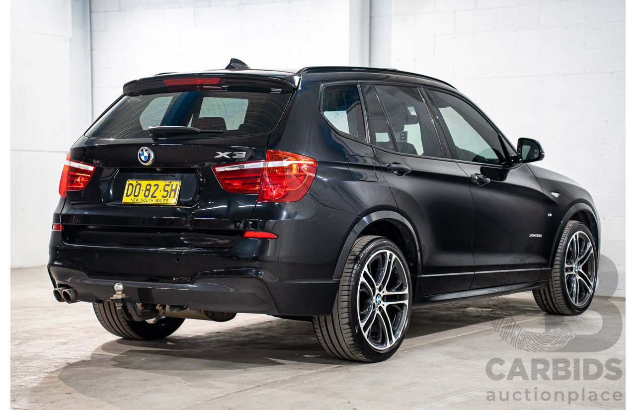 06/2016 BMW X3 xDrive30d (AWD) F25 MY17 4d Wagon Black Sapphire Metallic Turbo Diesel 3.0L