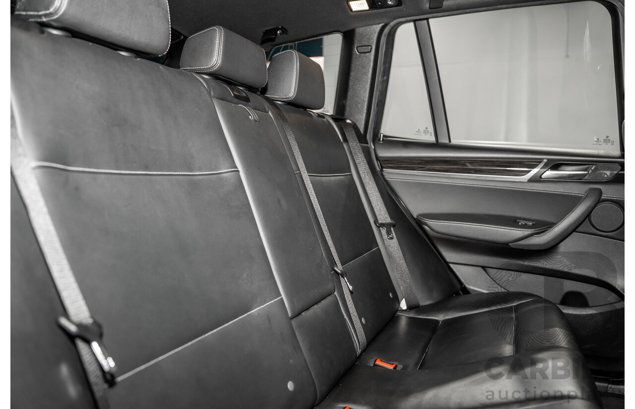 06/2016 BMW X3 xDrive30d (AWD) F25 MY17 4d Wagon Black Sapphire Metallic Turbo Diesel 3.0L