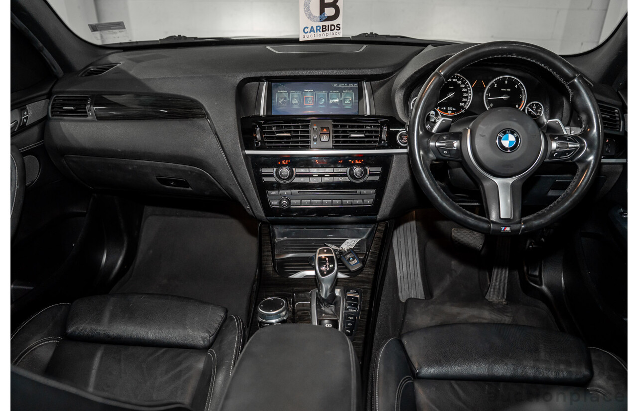 06/2016 BMW X3 xDrive30d (AWD) F25 MY17 4d Wagon Black Sapphire Metallic Turbo Diesel 3.0L
