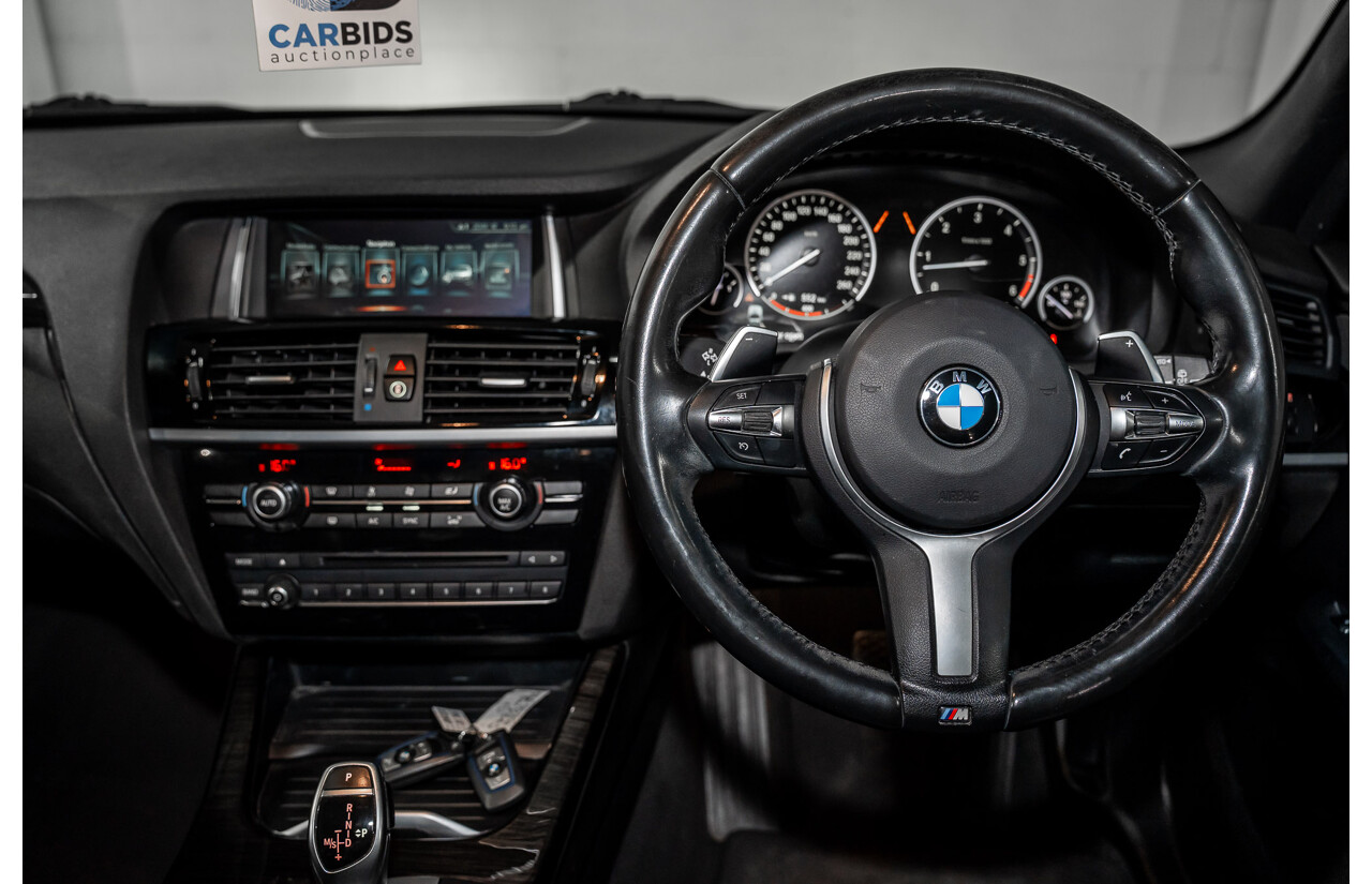 06/2016 BMW X3 xDrive30d (AWD) F25 MY17 4d Wagon Black Sapphire Metallic Turbo Diesel 3.0L