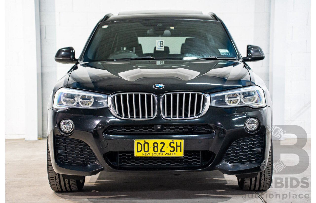 06/2016 BMW X3 xDrive30d (AWD) F25 MY17 4d Wagon Black Sapphire Metallic Turbo Diesel 3.0L