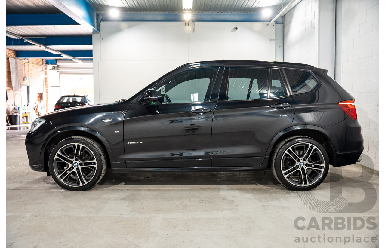 06/2016 BMW X3 xDrive30d (AWD) F25 MY17 4d Wagon Black Sapphire Metallic Turbo Diesel 3.0L