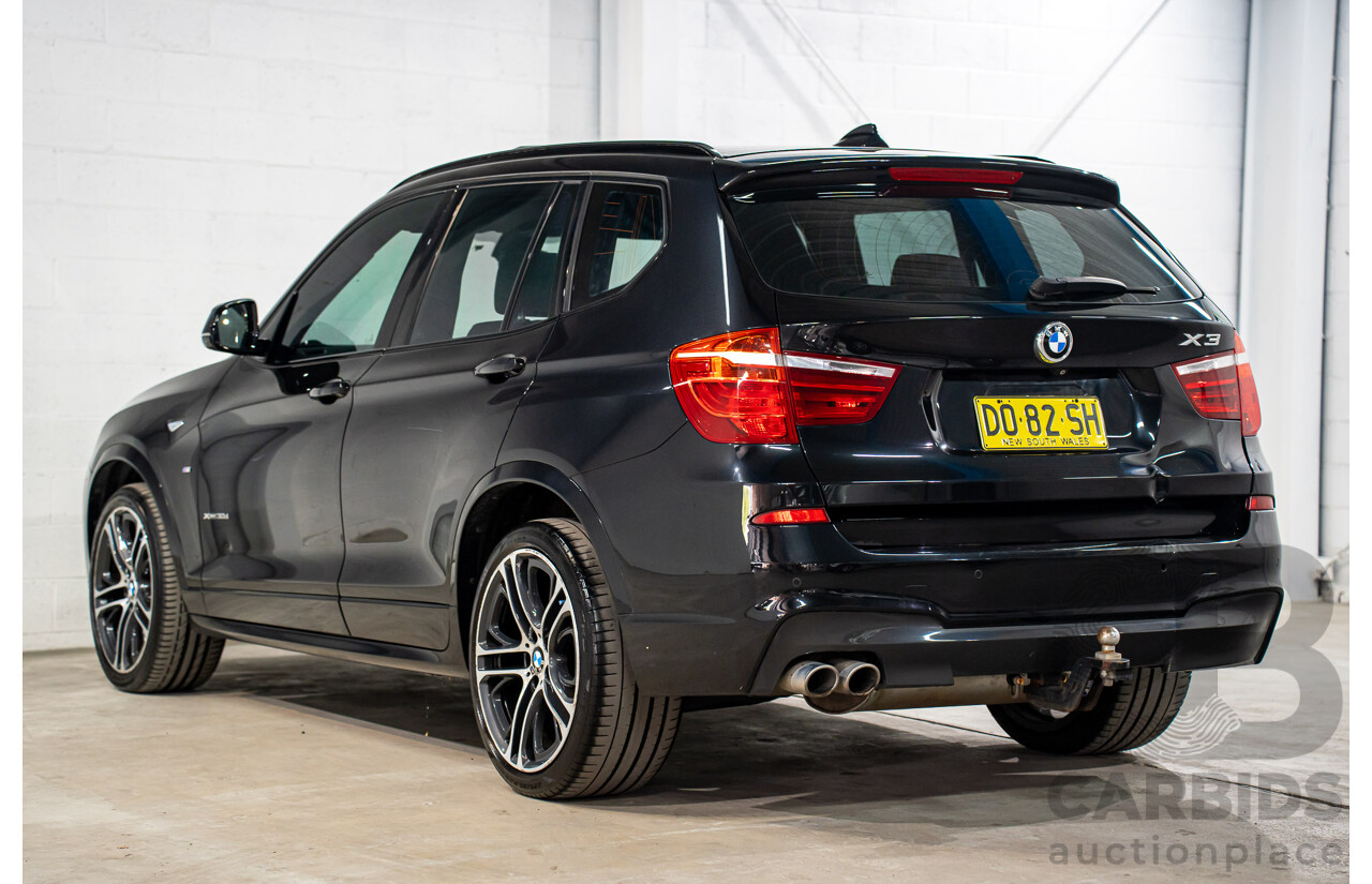 06/2016 BMW X3 xDrive30d (AWD) F25 MY17 4d Wagon Black Sapphire Metallic Turbo Diesel 3.0L