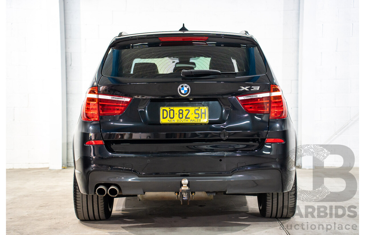 06/2016 BMW X3 xDrive30d (AWD) F25 MY17 4d Wagon Black Sapphire Metallic Turbo Diesel 3.0L