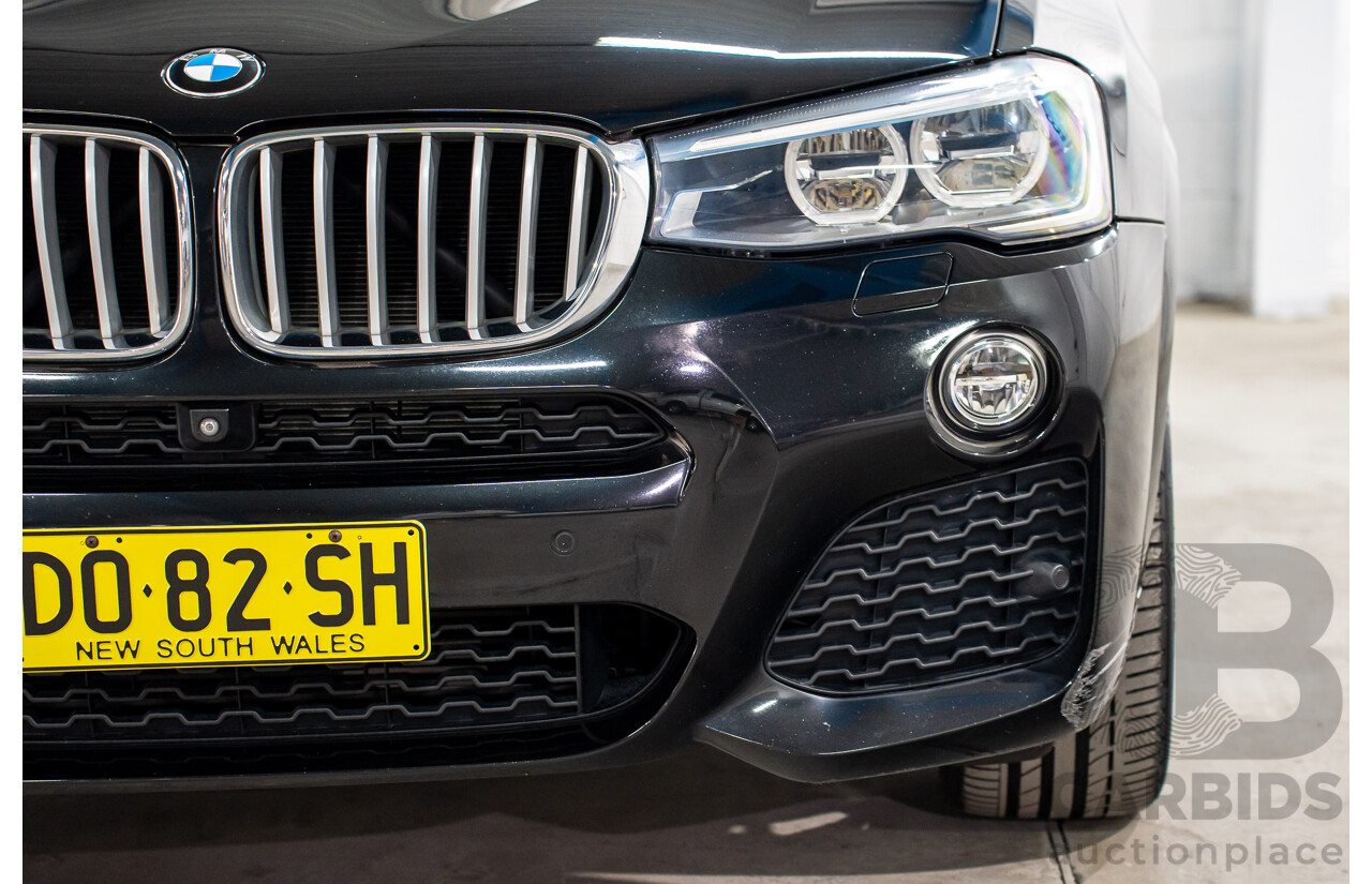 06/2016 BMW X3 xDrive30d (AWD) F25 MY17 4d Wagon Black Sapphire Metallic Turbo Diesel 3.0L