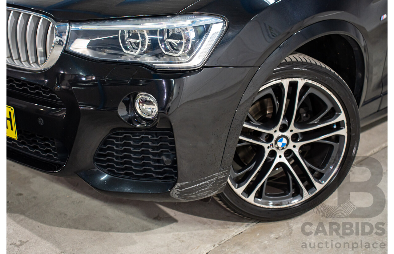06/2016 BMW X3 xDrive30d (AWD) F25 MY17 4d Wagon Black Sapphire Metallic Turbo Diesel 3.0L