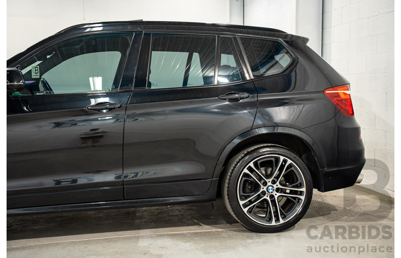 06/2016 BMW X3 xDrive30d (AWD) F25 MY17 4d Wagon Black Sapphire Metallic Turbo Diesel 3.0L
