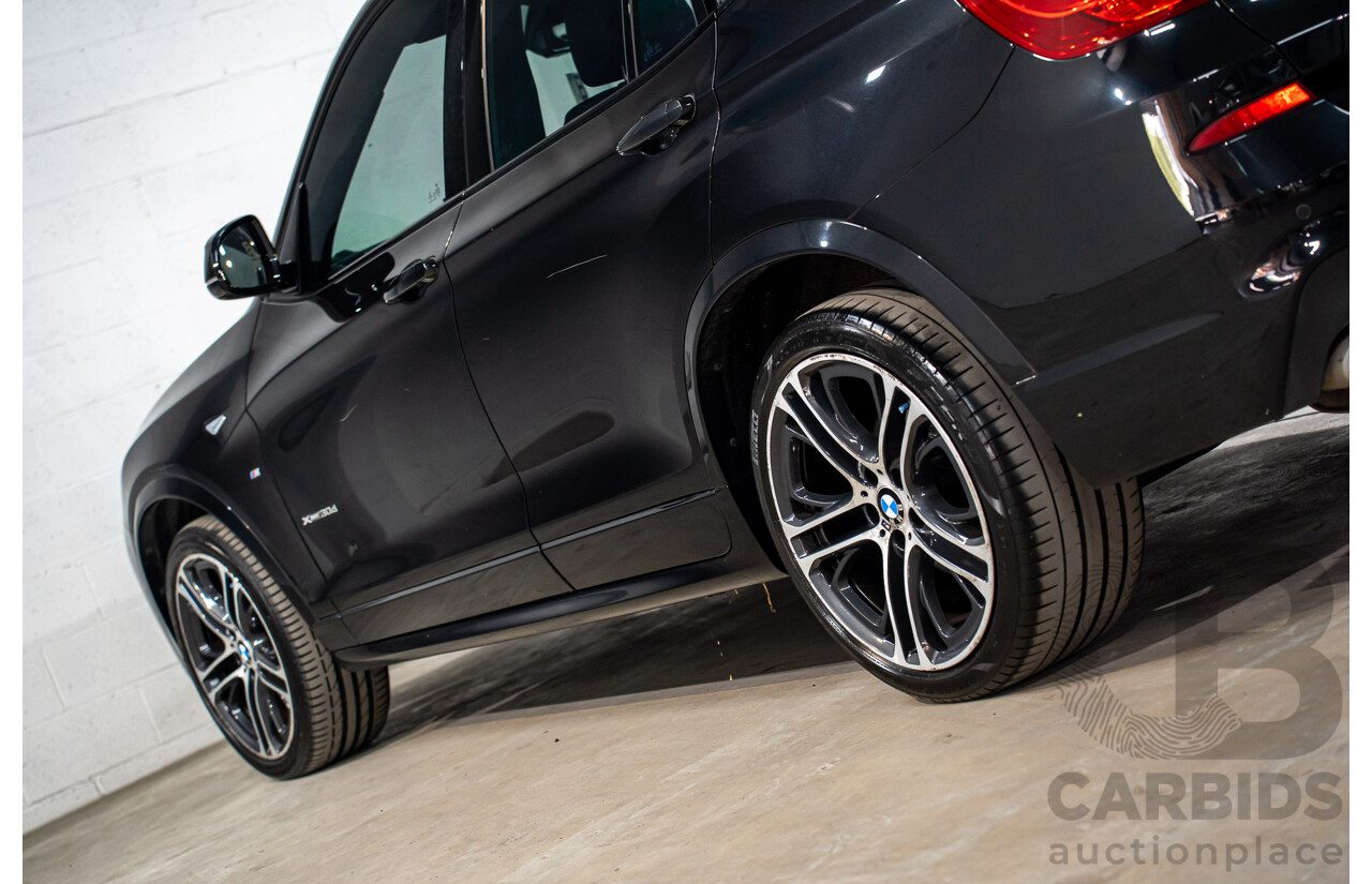 06/2016 BMW X3 xDrive30d (AWD) F25 MY17 4d Wagon Black Sapphire Metallic Turbo Diesel 3.0L