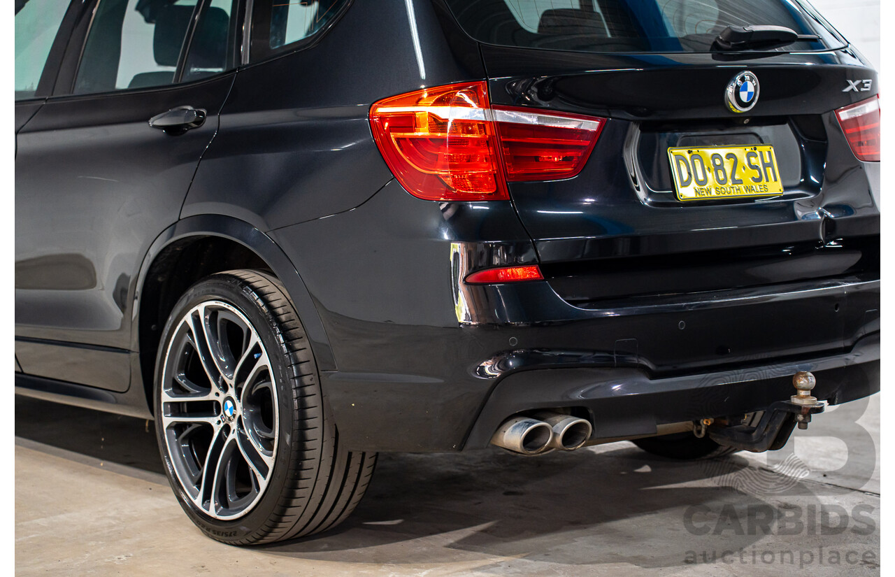 06/2016 BMW X3 xDrive30d (AWD) F25 MY17 4d Wagon Black Sapphire Metallic Turbo Diesel 3.0L