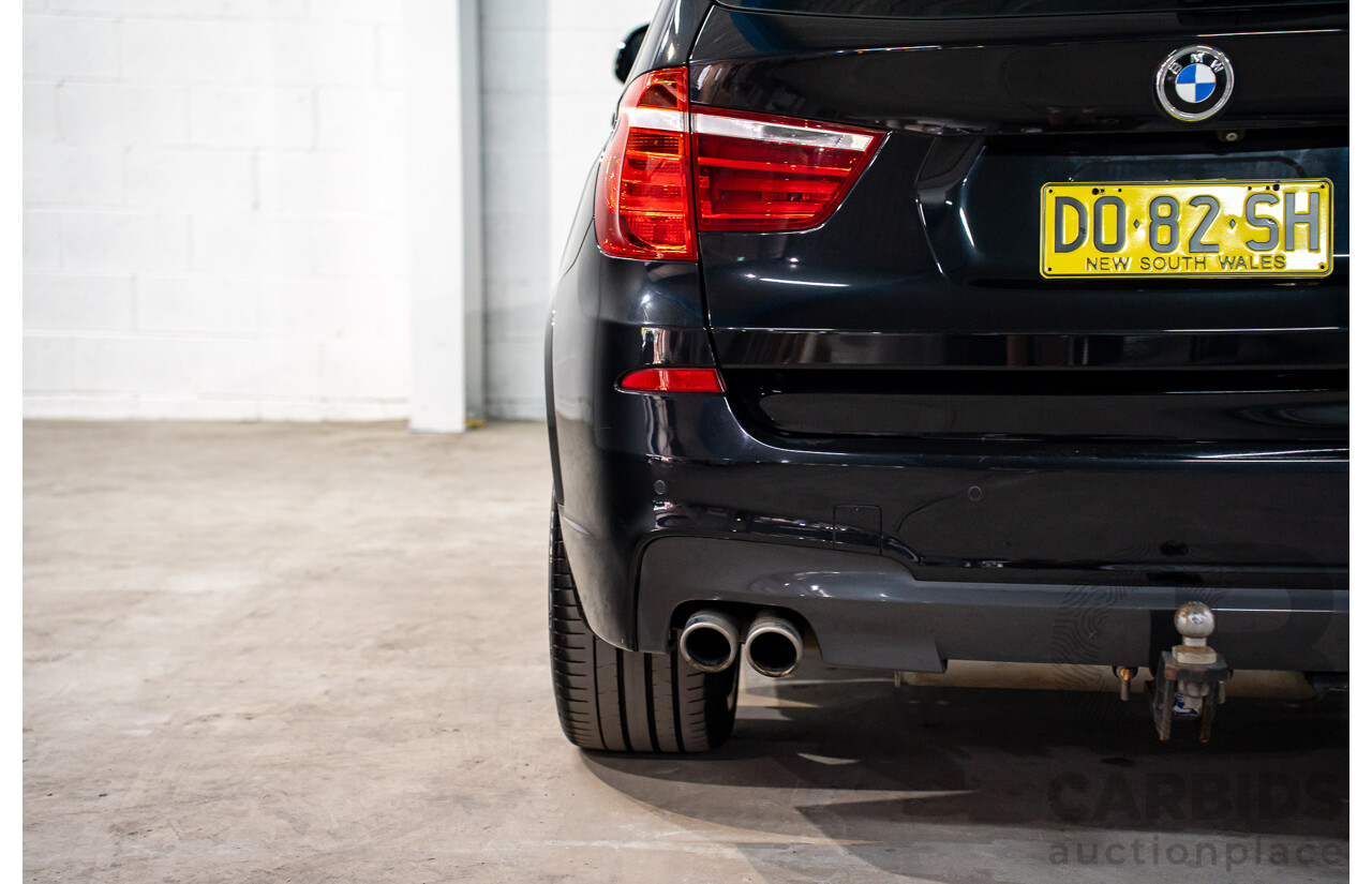 06/2016 BMW X3 xDrive30d (AWD) F25 MY17 4d Wagon Black Sapphire Metallic Turbo Diesel 3.0L