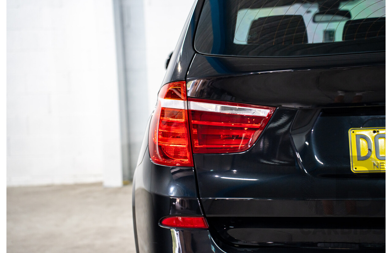 06/2016 BMW X3 xDrive30d (AWD) F25 MY17 4d Wagon Black Sapphire Metallic Turbo Diesel 3.0L