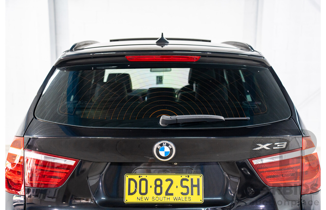 06/2016 BMW X3 xDrive30d (AWD) F25 MY17 4d Wagon Black Sapphire Metallic Turbo Diesel 3.0L