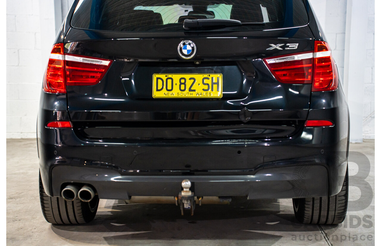 06/2016 BMW X3 xDrive30d (AWD) F25 MY17 4d Wagon Black Sapphire Metallic Turbo Diesel 3.0L