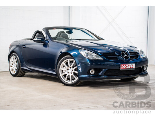2/2008 Mercedes-Benz SLK 280 R171 07 Upgrade 2d Convertible Benotoite Blue Metallic V6 3.0L