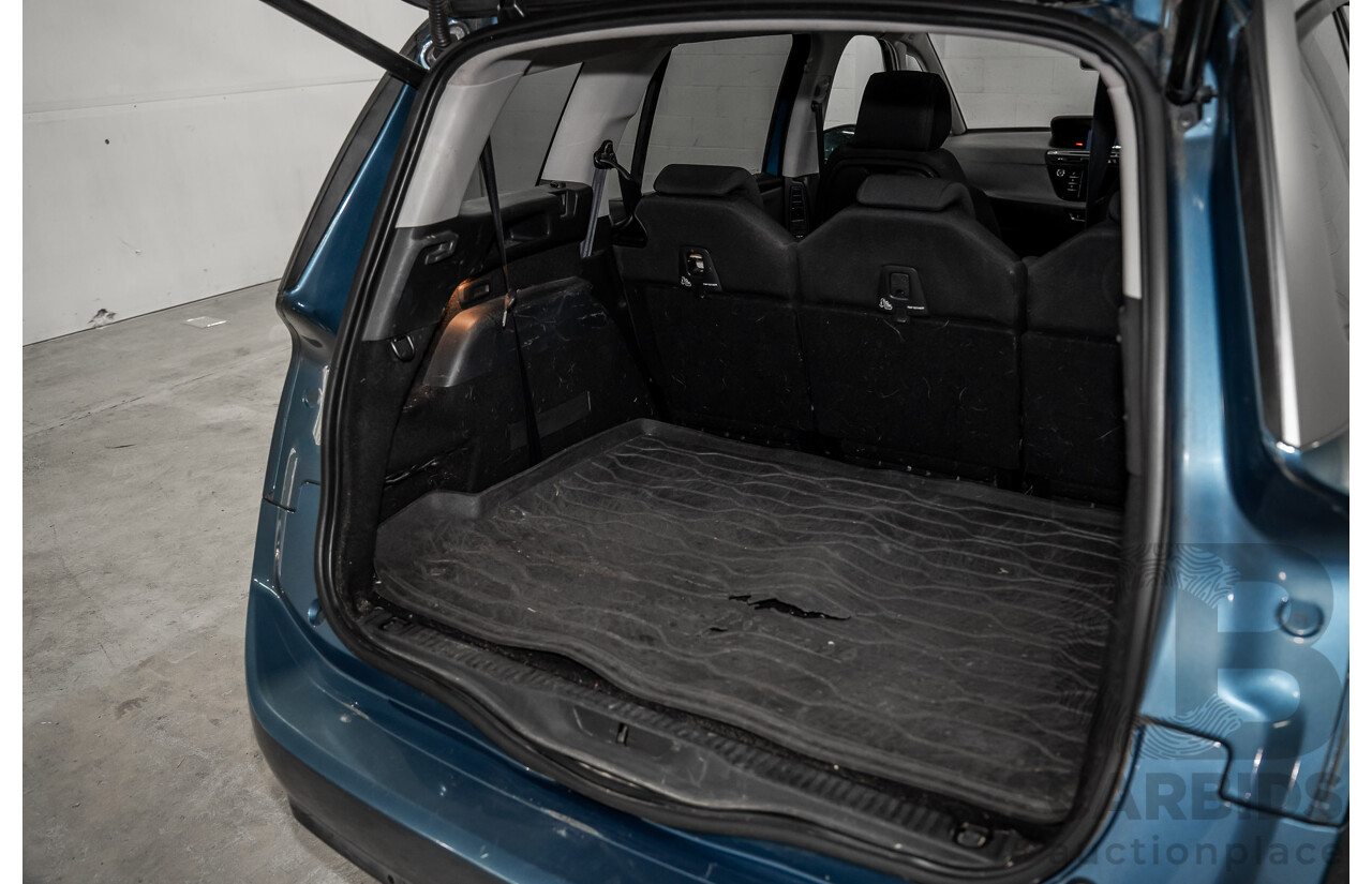 6/2015 Citroen Grand C4 Picasso Exclusive (FWD) B7 MY15 4d Wagon Bleu Kyanos Metallic Turbo Diesel 2.0L