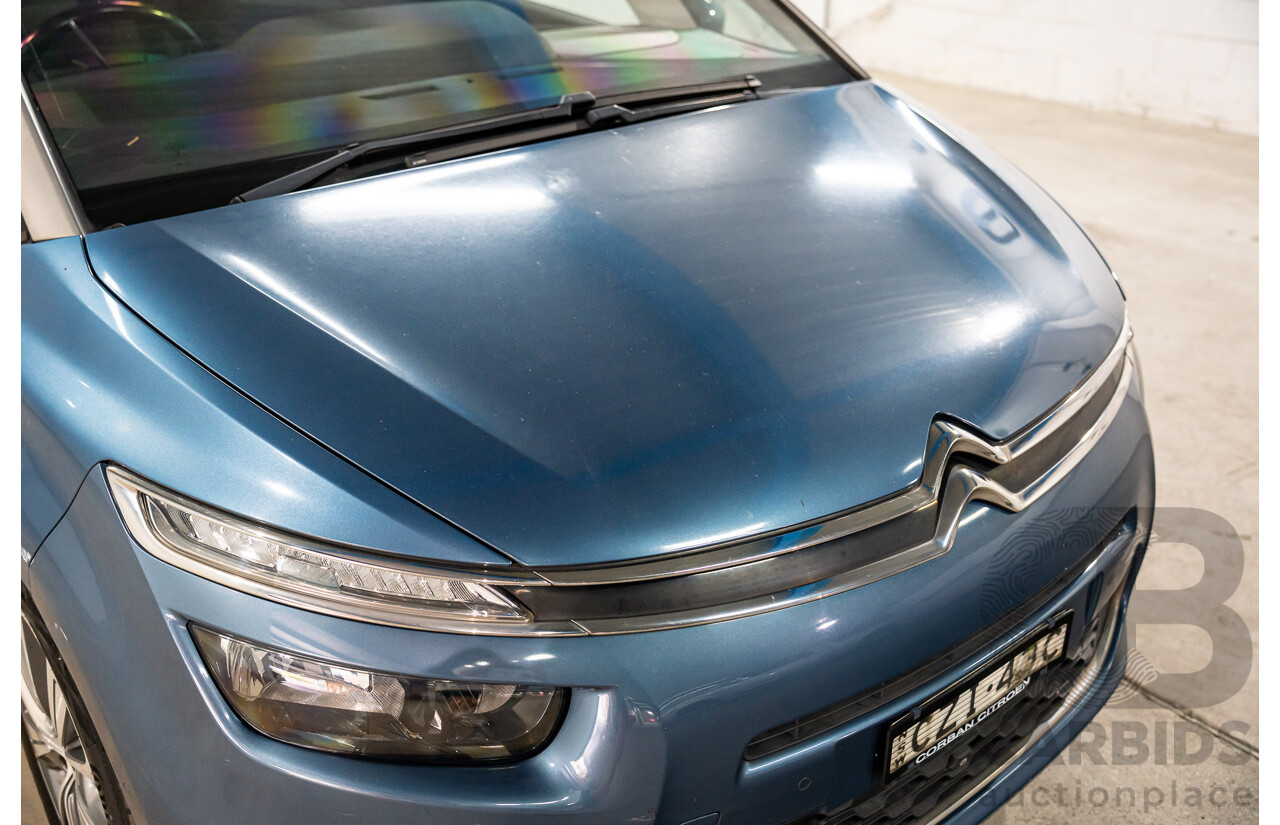6/2015 Citroen Grand C4 Picasso Exclusive (FWD) B7 MY15 4d Wagon Bleu Kyanos Metallic Turbo Diesel 2.0L