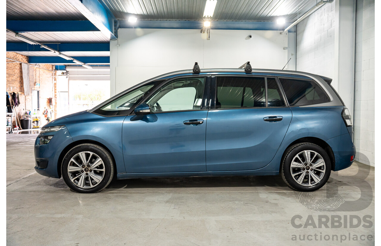 6/2015 Citroen Grand C4 Picasso Exclusive (FWD) B7 MY15 4d Wagon Bleu Kyanos Metallic Turbo Diesel 2.0L