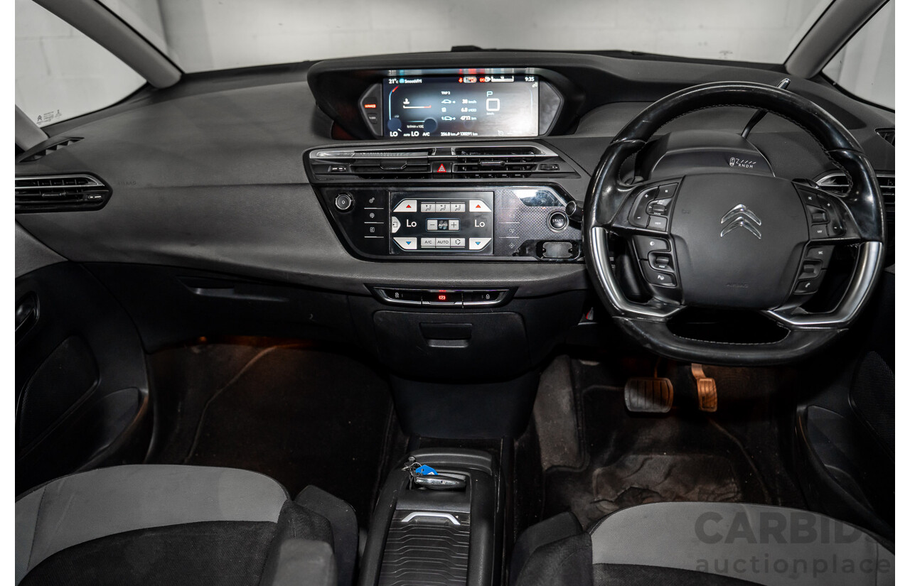 6/2015 Citroen Grand C4 Picasso Exclusive (FWD) B7 MY15 4d Wagon Bleu Kyanos Metallic Turbo Diesel 2.0L