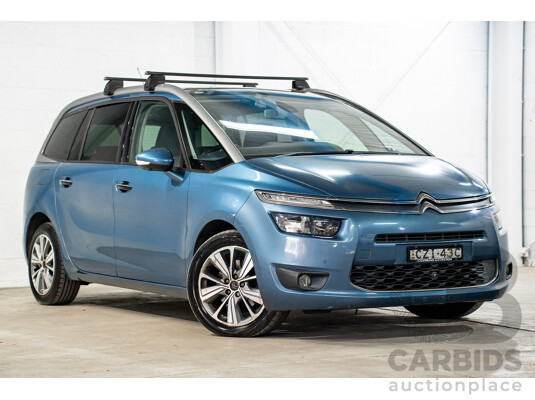 6/2015 Citroen Grand C4 Picasso Exclusive (FWD) B7 MY15 4d Wagon Bleu Kyanos Metallic Turbo Diesel 2.0L