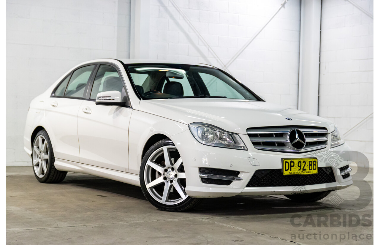3/2014 Mercedes-Benz C200 W204 MY14 4d Sedan Polar White Turbo 1.8L