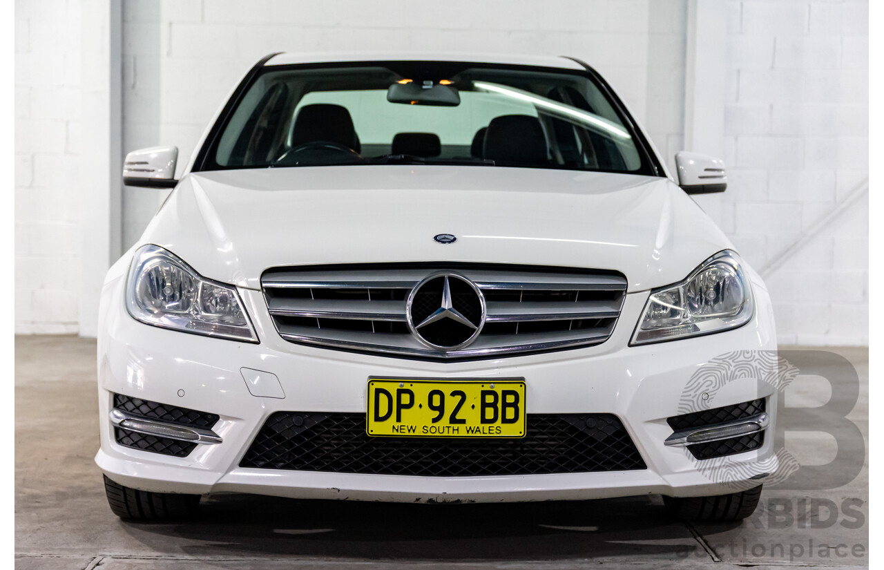 3/2014 Mercedes-Benz C200 W204 MY14 4d Sedan Polar White Turbo 1.8L
