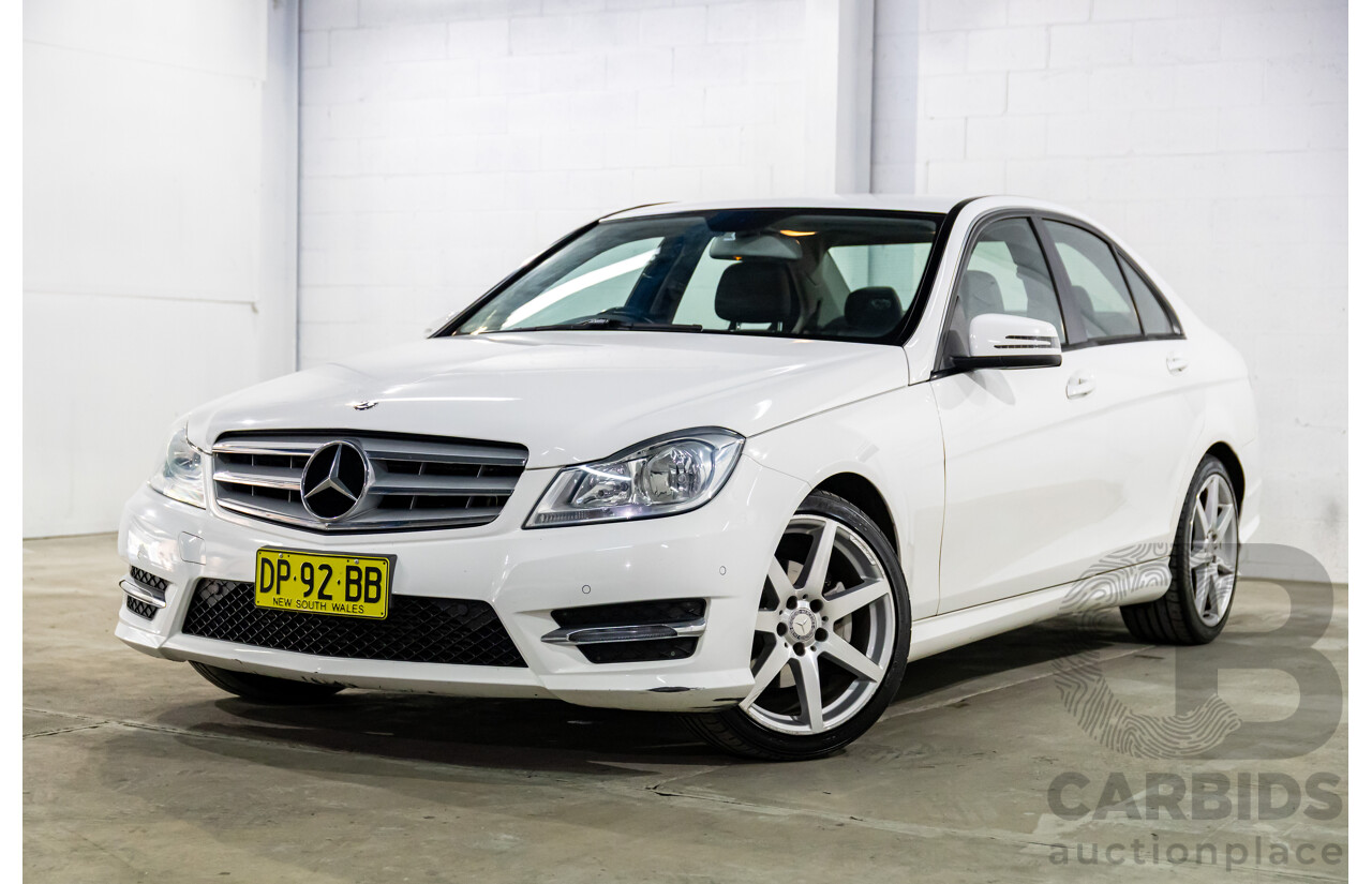 3/2014 Mercedes-Benz C200 W204 MY14 4d Sedan Polar White Turbo 1.8L