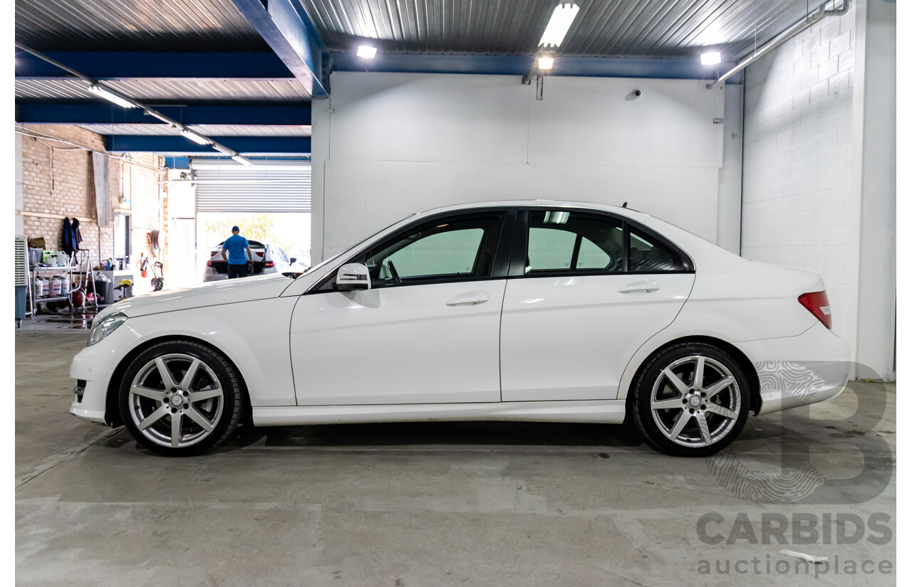 3/2014 Mercedes-Benz C200 W204 MY14 4d Sedan Polar White Turbo 1.8L
