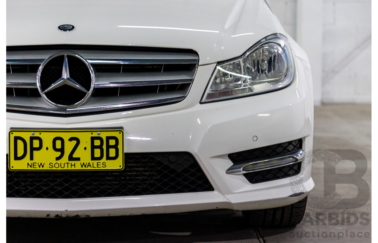 3/2014 Mercedes-Benz C200 W204 MY14 4d Sedan Polar White Turbo 1.8L