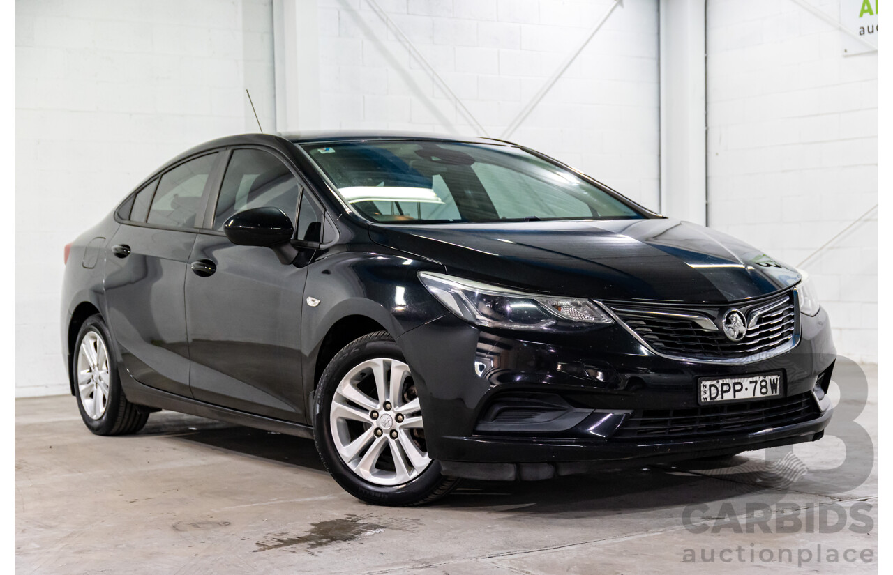 06/2017 Holden Astra LS Plus (FWD) BL MY17 4d Sedan Mineral Black Turbo 1.4L