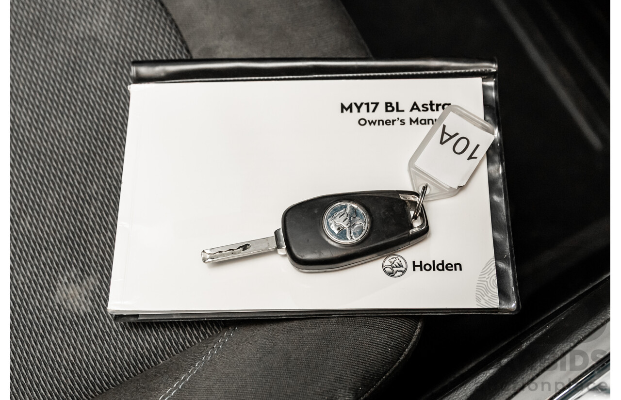 06/2017 Holden Astra LS Plus (FWD) BL MY17 4d Sedan Mineral Black Turbo 1.4L