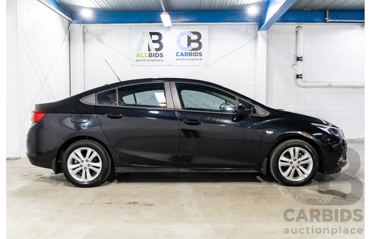 06/2017 Holden Astra LS Plus (FWD) BL MY17 4d Sedan Mineral Black Turbo 1.4L