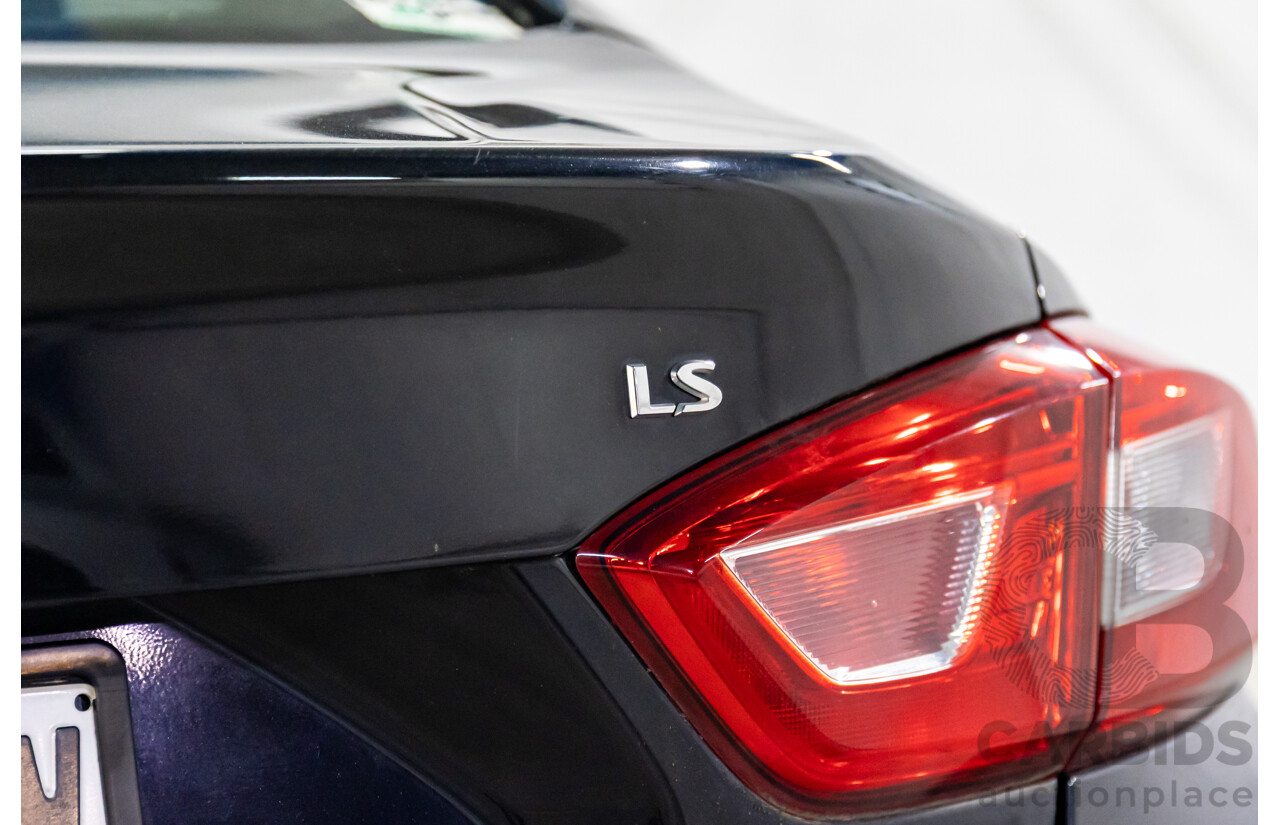 06/2017 Holden Astra LS Plus (FWD) BL MY17 4d Sedan Mineral Black Turbo 1.4L